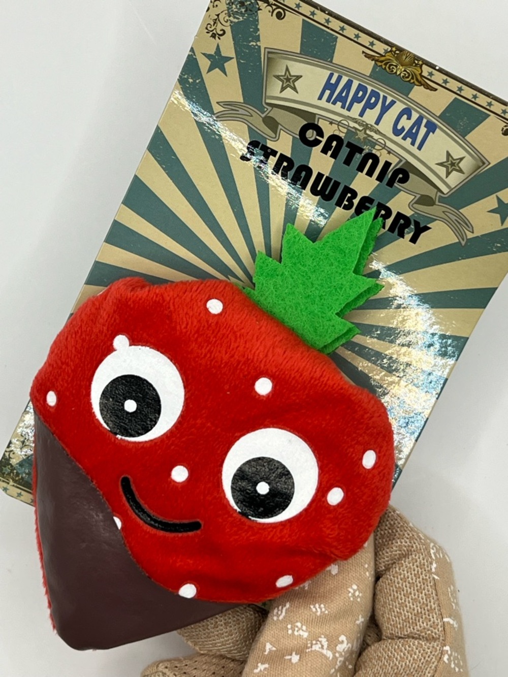 Strawberry Plush Catnip-Filled Toy for Cats